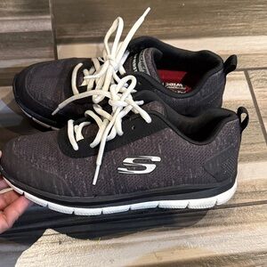 Skechers Black and White Men's Sneakers